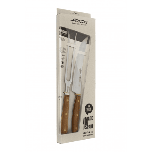 Conjunto para churrasco Arcos Cabo de madeira Nórdika