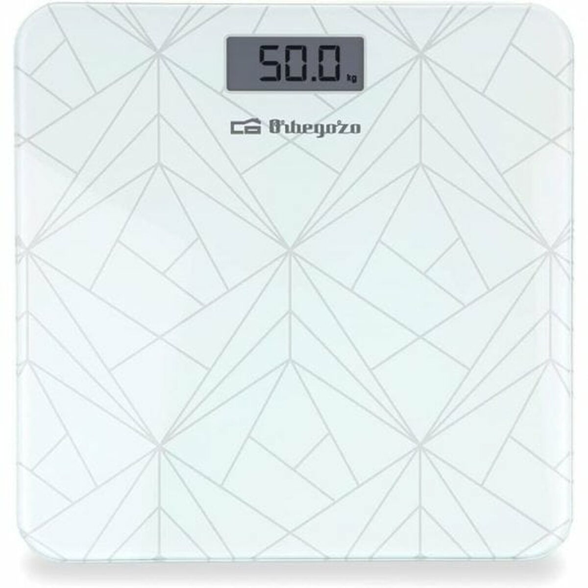 Báscula digital de baño orbegozo pb 2218 blanco vidrio