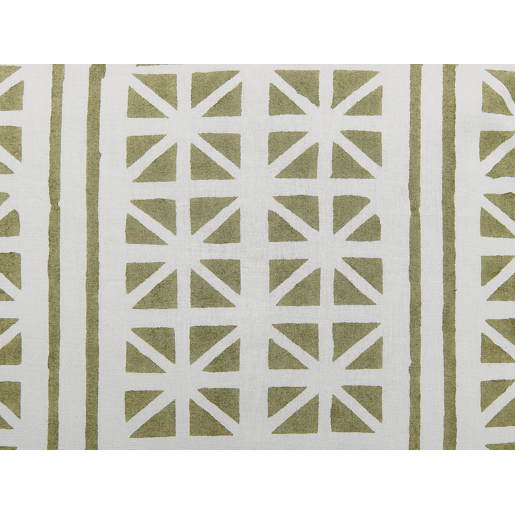 Almofada decorativa SYRINGA Algodão 45 x 45 cm Verde Padrão geométrico