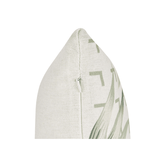 Conjunto de 2 almofadas decorativas RHAPIS 45 x 45 cm Verde Padrão de plantas