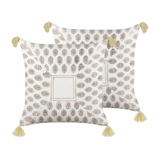 Beliani Almofada decorativa SETOSA Beliani Almofada decorativa SETOSA