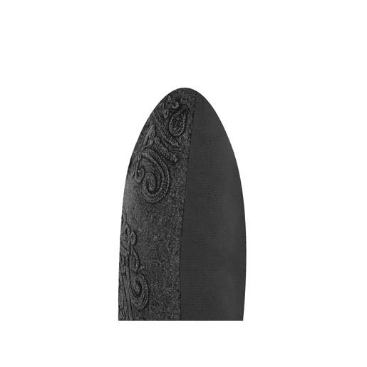 Conjunto de 2 almofadas decorativas VELOOR Algodão 30 x 50 cm Cinzento escuro Padrão oriental