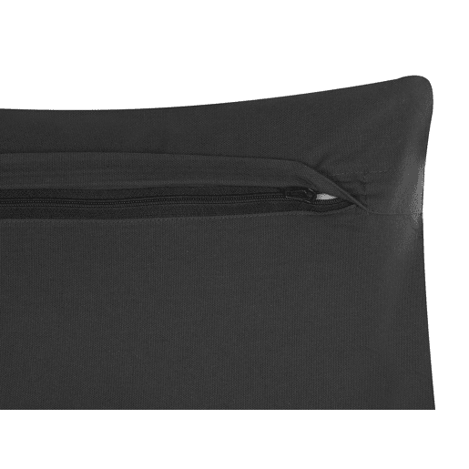 Conjunto de 2 almofadas decorativas VELOOR Algodão 30 x 50 cm Cinzento escuro Padrão oriental