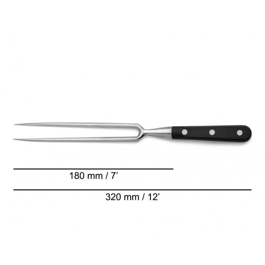 Garfo Arcos Riviera Garfo de trinchar forjado com uma lâmina de aço inoxidável NITRUM de 180 mm