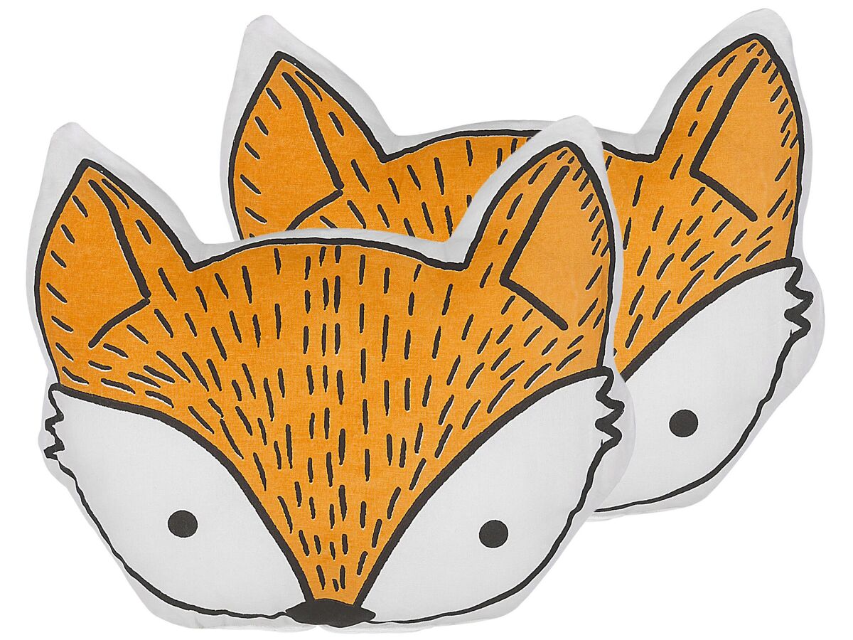 Beliani Cojín decorativo VADODARA 40x50 Naranja