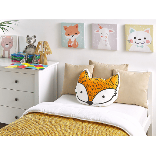 Conjunto de 2 almofadas decorativas VADODARA Algodão 50 x 40 cm Laranja Raposa
