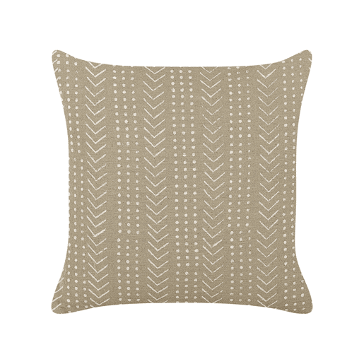 Almofada decorativa SENECIO Algodão 45 x 45 cm Creme Padrão geométrico