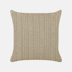 Almofada decorativa SENECIO Algodão 45 x 45 cm Creme Padrão geométrico