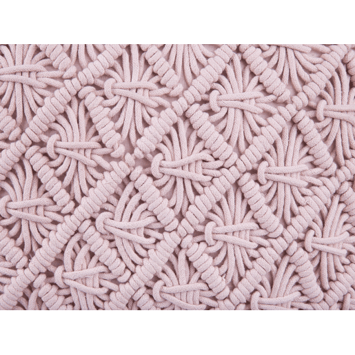 Almofada decorativa YANIKLAR Algodão 40 x 40 cm Rosa Padrão geométrico