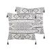 Beliani Cojín decorativo SCHEFFLERA 45x45 Beliani Cojín decorativo SCHEFFLERA 45x45 Blanco/ Negro