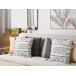 Beliani Cojín decorativo SCHEFFLERA 45x45 Beliani Cojín decorativo SCHEFFLERA 45x45 Blanco/ Negro