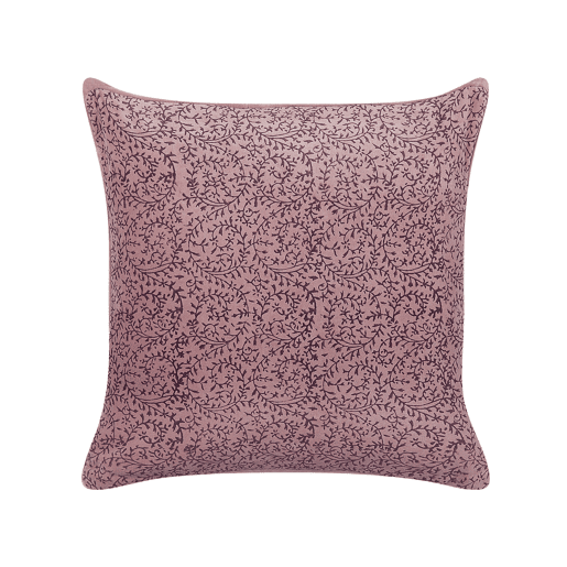 Almofada decorativa ROMNEYA Veludo 45 x 45 cm Rosa Padrão floral