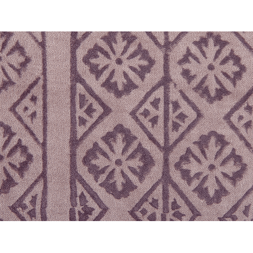 Almofada decorativa SILYBUM Veludo 45 x 45 cm Rosa Padrão geométrico