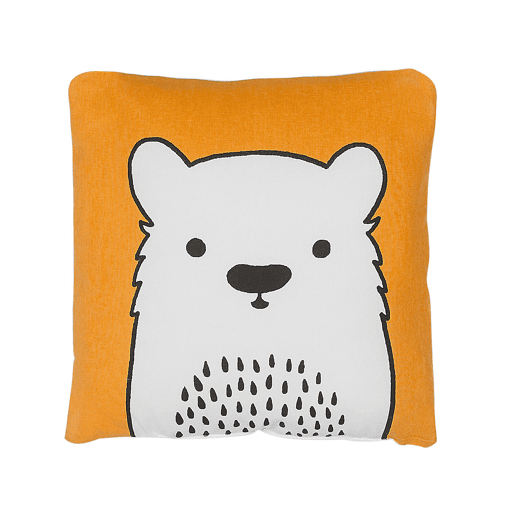 Conjunto de 2 almofadas decorativas WARANASI Algodão 45 x 45 cm Laranja