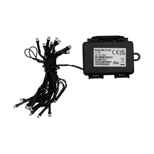 Grinalda de Luzes LED AX8415200 Branco Preto Branco quente 2,5 m Grinalda de Luzes LED AX8415200 Branco Preto Branco quente 2,5 m