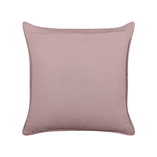 Conjunto de 2 almofadas decorativas ROMNEYA Veludo 45 x 45 cm Rosa Padrão floral