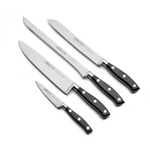 Conjunto de cozinha Arcos 4 peças. Série Riviera + Tesoura com suporte em madeira de faia