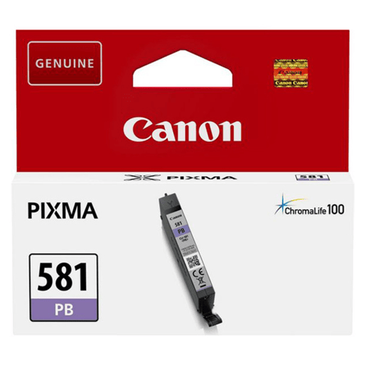 Tinteiro de Tinta Original Canon CLI-581PB Azul Ciano