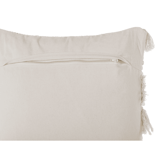 Conjunto de 2 almofadas decorativas VILLUR Algodão 45 x 45 cm Creme Às riscas