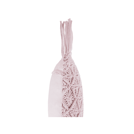 Conjunto de 2 almofadas decorativas YANIKLAR Algodão 40 x 40 cm Rosa Padrão geométrico