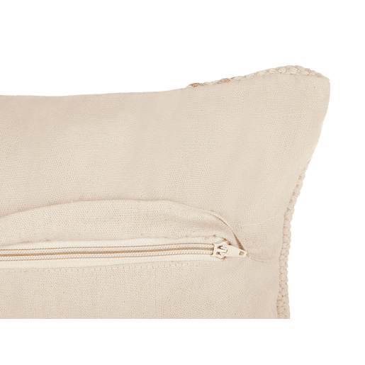 Conjunto de 2 almofadas decorativas VAYALI Algodão 45 x 45 cm Creme Às riscas