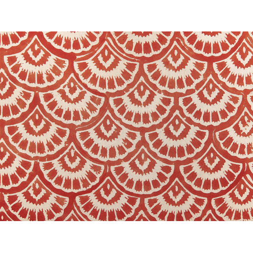 Almofada decorativa RHUS Algodão 45 x 45 cm Vermelho Padrão geométrico