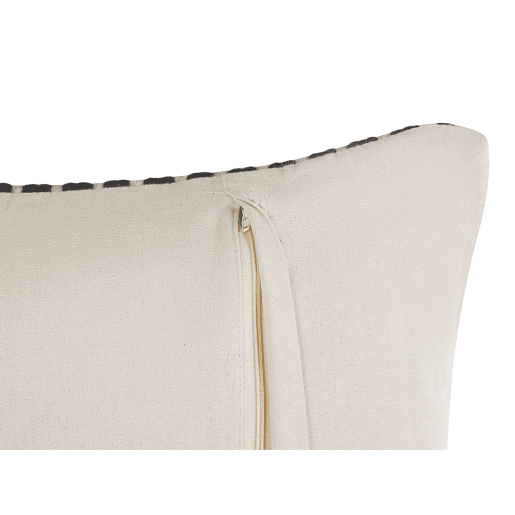 Conjunto de 2 almofadas decorativas YONCALI Algodão 45 x 45 cm Preto Quadriculado