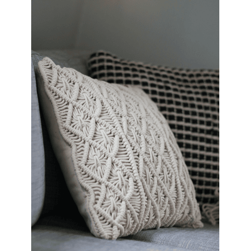 Conjunto de 2 almofadas decorativas YONCALI Algodão 45 x 45 cm Preto Quadriculado