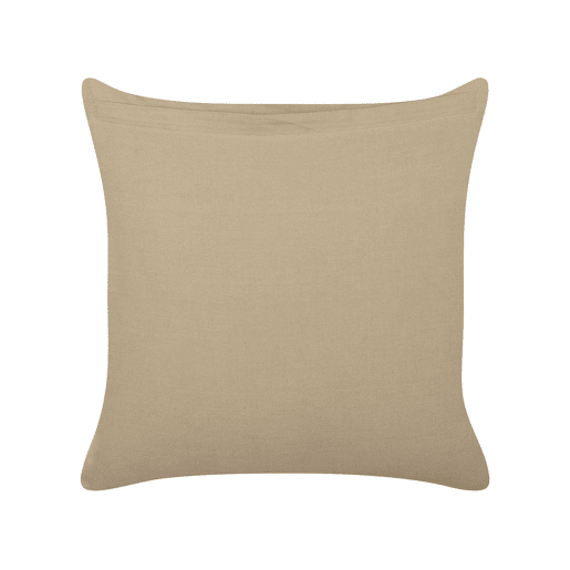 Conjunto de 2 almofadas decorativas SENECIO Algodão 45 x 45 cm Creme Padrão geométrico
