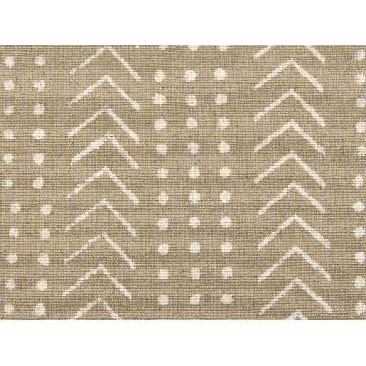 Conjunto de 2 almofadas decorativas SENECIO Algodão 45 x 45 cm Creme Padrão geométrico