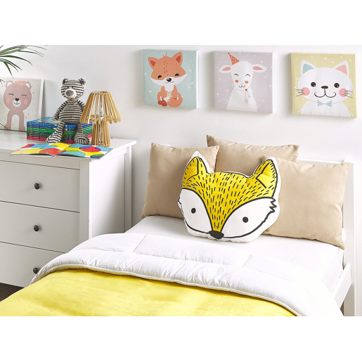 Conjunto de 2 almofadas decorativas VADODARA Algodão 50 x 40 cm Amarelo Raposa