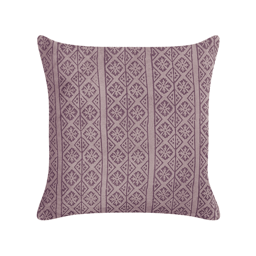Conjunto de 2 almofadas decorativas SILYBUM Veludo 45 x 45 cm Rosa Padrão geométrico