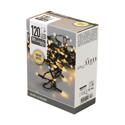 Grinalda de Luzes LED AX8401020 Branco quente 12 m