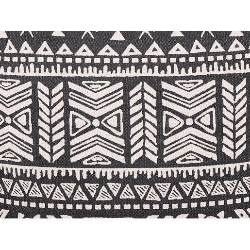 Conjunto de 2 almofadas decorativas SIRVAN Algodão 45 x 45 cm Preto Padrão geométrico