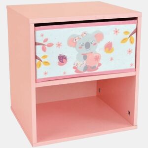 Mesa de Cabeceira Fun House CALLY MIMI KOALA Cor de Rosa 36 x 33 x 30 cm