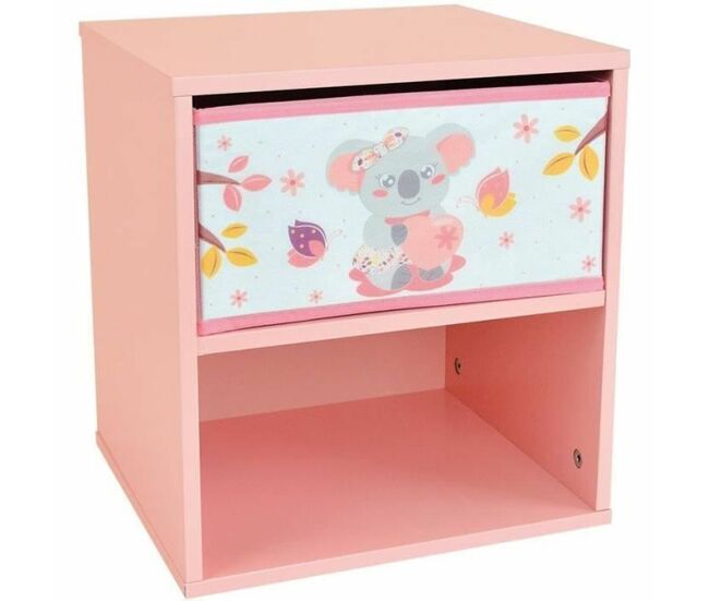 Mesita de Noche Fun House CALLY MIMI KOALA Rosa 36 x 33 x 30 cm