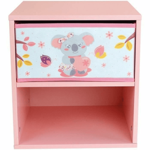 Mesa de Cabeceira Fun House CALLY MIMI KOALA Cor de Rosa 36 x 33 x 30 cm