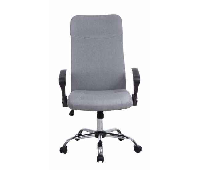 Sillón de oficina toledo | reclinable | tapizado en tela (color: gris)