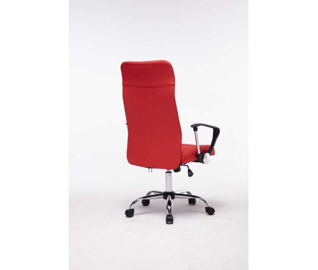Sillón de oficina toledo | reclinable | tapizado en tela (color: rojo)