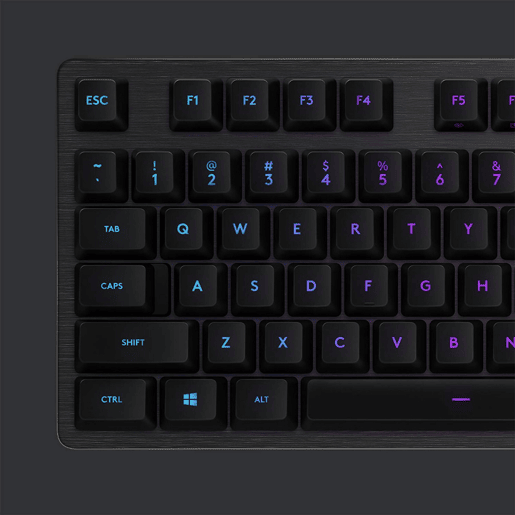 Teclado Logitech Lightsync G512 Gaming Preto Iluminação RGB AZERTY