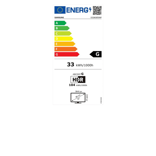 Monitor Samsung S32BG850NP 32 LED VA Flicker free 240 Hz