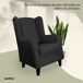 Sillón Butaca Orejero Lisboa Sillón Butaca Orejero Lisboa Antracita