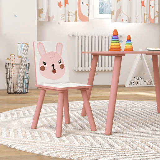 ZONEKIZ Conjunto de Mesa e Cadeiras para Crianças de 3 Peças Mesa Infantil com 2 Cadeiras Conjunto de Móveis para Atividades com Crianças de 3-8 Anos para Dormitório Sala de Jogos Rosa ZONEKIZ Conjunto de Mesa e Cadeiras para Crianças de 3 Peças Mesa Infantil com 2 Cadeiras Conjunto de Móveis para Atividades com Crianças de 3-8 Anos para Dormitório Sala de Jogos Rosa