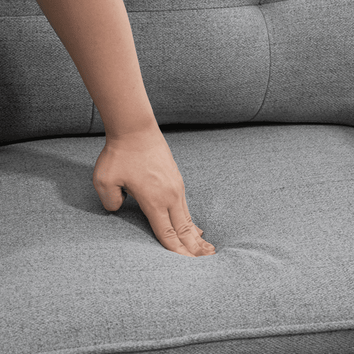 HOMCOM Poltrona Sala de Estar Poltrona Relax com Apoio para os Braços Assento Acolchoado e Pés de Aço Sofá Individual Moderno para Dormitório 76x68x80 cm Cinza