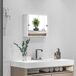 Armario con Espejo MDF, Vidrio kleankin, hogar - baño Armario con Espejo MDF, Vidrio kleankin, hogar - baño Blanco