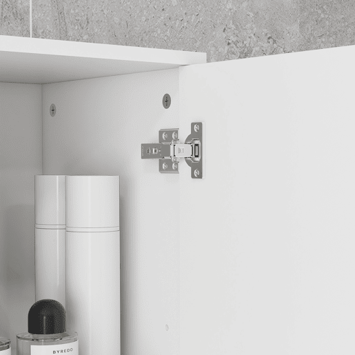 kleankin Coluna Casa de Banho Moderna Coluna Casa de banho com 1 Gaveta 3 Prateleiras Ajustáveis e 2 Armários Móvel Auxiliar de Armazenamento para Casa de Banho 30x30x180 cm Branco