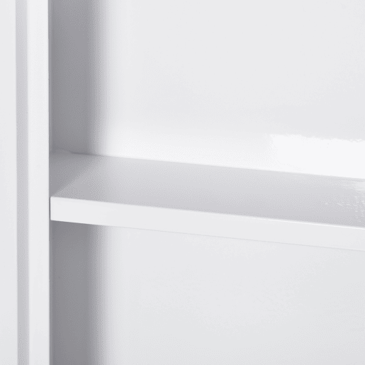kleankin Armário Farmácia de Parede Armário de Medicamentos de Aço com 3 Níveis Porta Magnética para Cozinha Casa de Banho 30x12x60 cm Branco