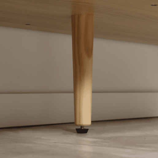 HOMCOM Aparador de 4 Portas, Aparador de Sala com Prateleiras Ajustáveis, Pés de Madeira, Portas com Padrão de Espiga, para Cozinha, Entrada, Quarto, Branco e Natural, 120x35x77,4 cm