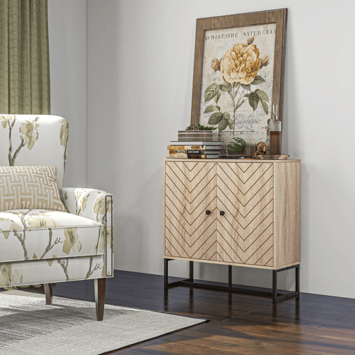 HOMCOM Aparador Sala de Estar Móvel Buffet com 2 Portas e Prateleiras Armário de Armazenamento para Sala de Jantar Dormitório Estilo Moderno 80x29,5x80 cm Madeira e Preto
