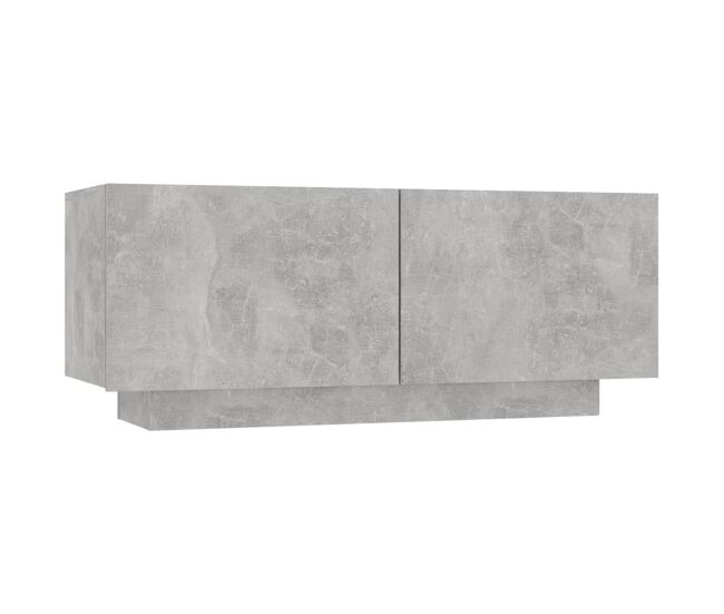 Mueble para tv contrachapada gris hormigón 100x35x40 cm